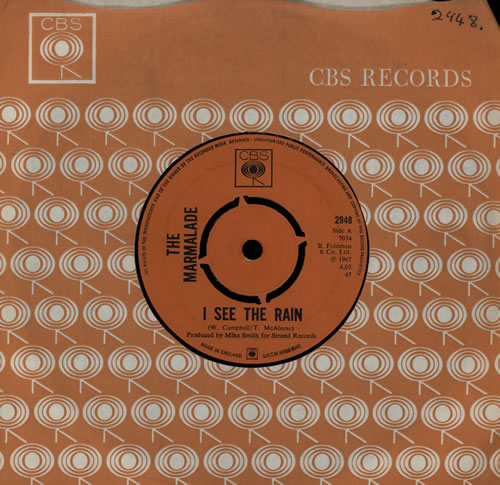 The Marmalade I See The Rain 7" vinyl single (7 inch record / 45) UK MML07IS571335