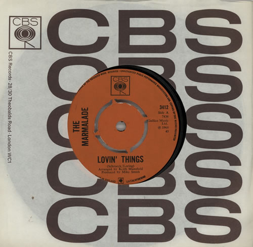 The Marmalade Lovin' Things 7" vinyl single (7 inch record / 45) UK MML07LO579439