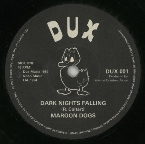 The Maroondogs Dark Nights Falling 7" vinyl single (7 inch record / 45) UK 9PN07DA871939