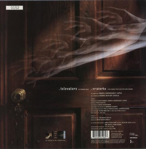 The Mars Volta Televators - Yellow VInyl 10" vinyl single (10 inch record) UK RSO10TE274595