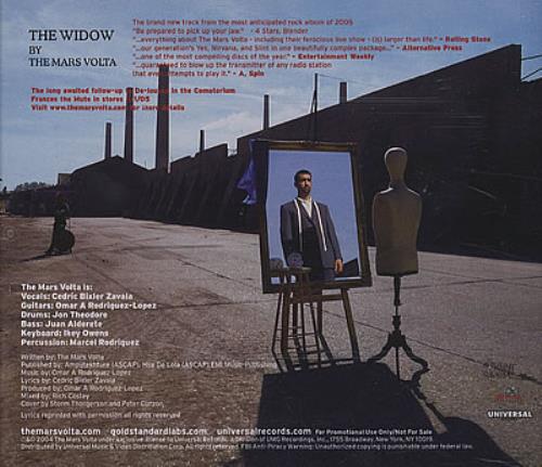 The Mars Volta The Widow CD single (CD5 / 5") US RSOC5TH378271