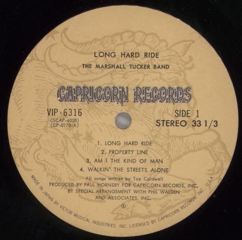 The Marshall Tucker Band Long Hard Ride vinyl LP album (LP record) UK MTCLPLO880801