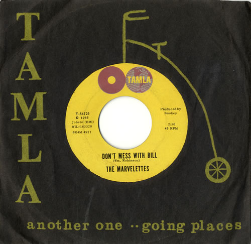 The Marvelettes Don't Mess With Bill 7" vinyl single (7 inch record / 45) US MVS07DO297119