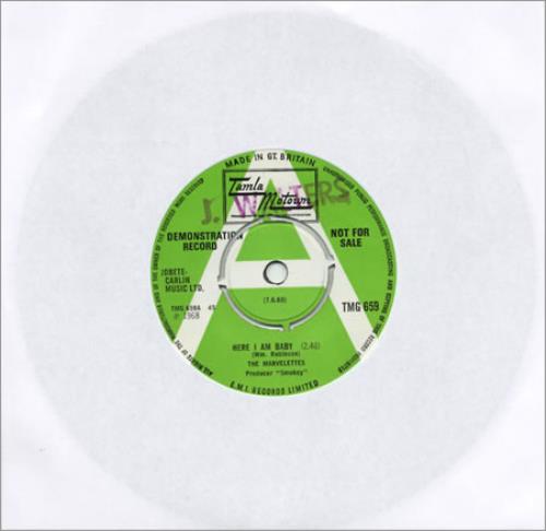 The Marvelettes Here I Am 7" vinyl single (7 inch record / 45) UK MVS07HE297066