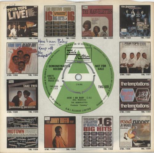The Marvelettes Here I Am 7" vinyl single (7 inch record / 45) UK MVS07HE870463