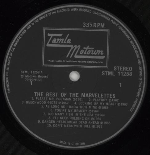 The Marvelettes The Best Of The Marvelettes vinyl LP album (LP record) UK MVSLPTH452449