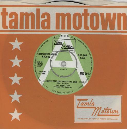 The Marvelettes The Hunter Gets Captured By The Game - A Label 7" vinyl single (7 inch record / 45) UK MVS07TH761482