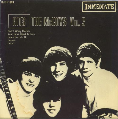 The McCoys Hits Vol. 2 7" vinyl single (7 inch record / 45) UK MCY07HI809763