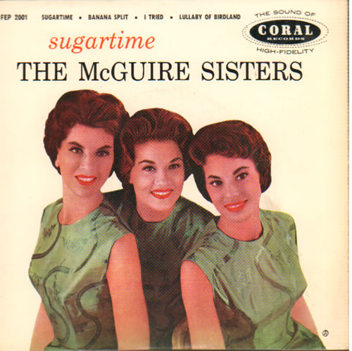 The McGuire Sisters Sugartime EP 7" vinyl single (7 inch record / 45) UK 7MS07SU641843
