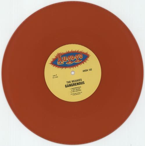 The Meanies Gangrenous - Red Vinyl 10" vinyl single (10 inch record) Australian 8Y110GA871084