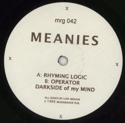 The Meanies Rhyming Logic 7" vinyl single (7 inch record / 45) US 8Y107RH868795