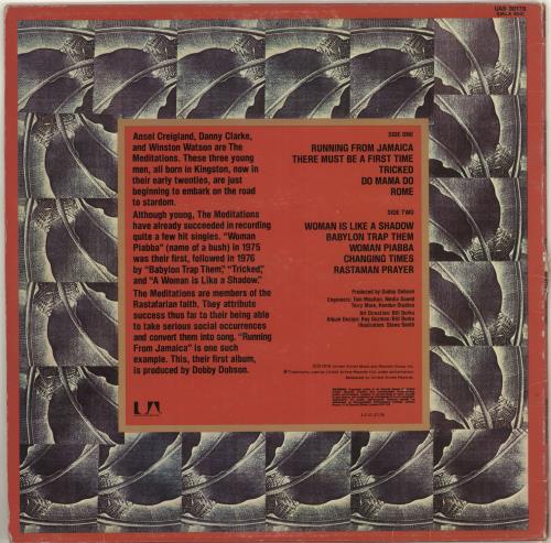 The Meditations Message From The Meditations vinyl LP album (LP record) UK XH9LPME715928