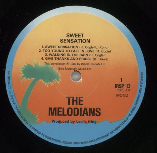 The Melodians Sweet Sensation vinyl LP album (LP record) UK T9MLPSW565258
