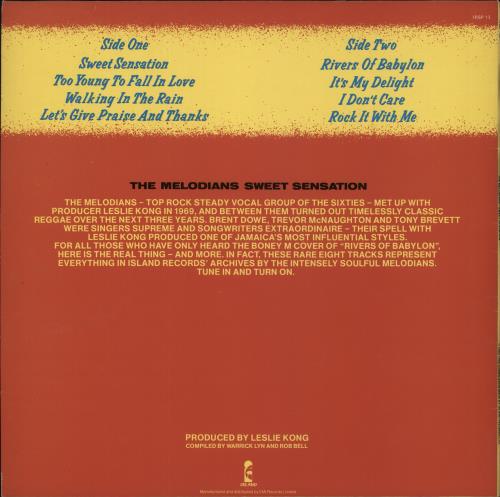 The Melodians Sweet Sensation vinyl LP album (LP record) UK T9MLPSW565258