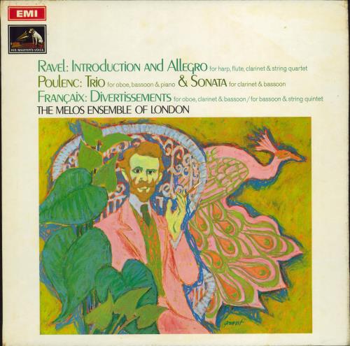The Melos Ensemble Ravel: Introduction and Allegro vinyl LP album (LP record) UK XJ4LPRA771747