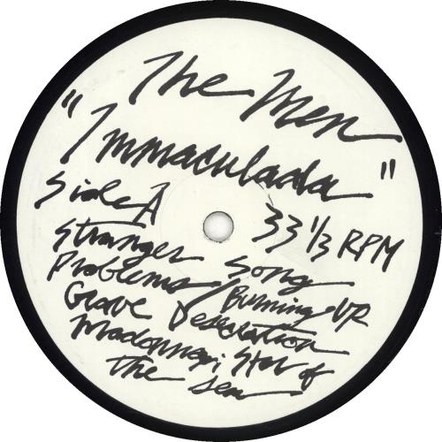 The Men (US) Immaculada + Insert vinyl LP album (LP record) US YRULPIM691106