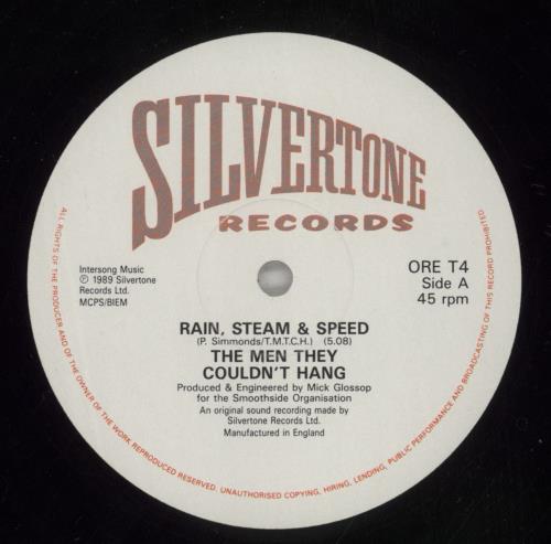 The Men They Couldn't Hang Rain, Steam & Speed 12" vinyl single (12 inch record / Maxi-single) UK MHA12RA205402