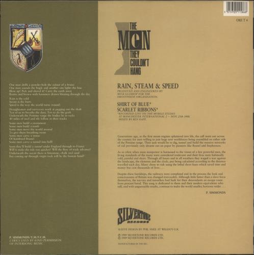 The Men They Couldn't Hang Rain, Steam & Speed 12" vinyl single (12 inch record / Maxi-single) UK MHA12RA205402