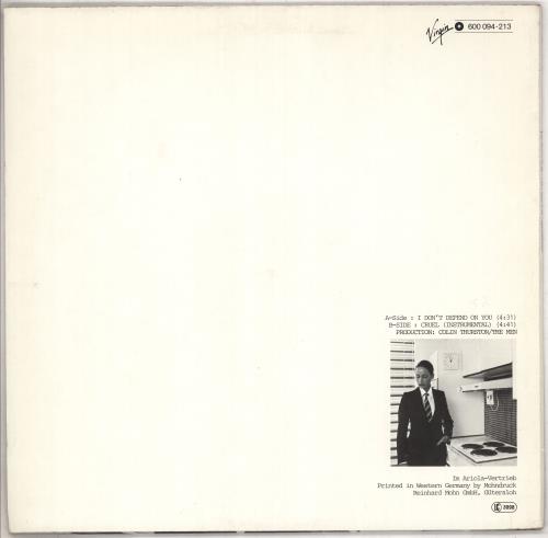 The Men I Don't Depend On You 12" vinyl single (12 inch record / Maxi-single) German TMN12ID739147
