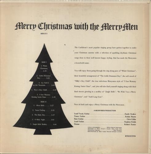 The Merrymen Merry Christmas With The Merrymen vinyl LP album (LP record) Barbados W46LPME862833