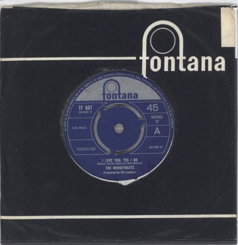 The Merseybeats I Love You, Yes I Do 7" vinyl single (7 inch record / 45) UK MSB07IL578520