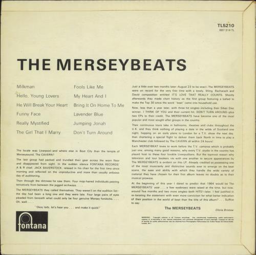 The Merseybeats The Merseybeats vinyl LP album (LP record) UK MSBLPTH790837