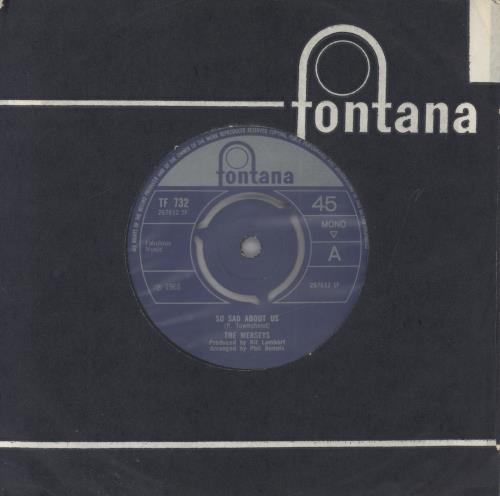 The Merseys So Sad About Us - EX 7" vinyl single (7 inch record / 45) UK -TM07SO822964