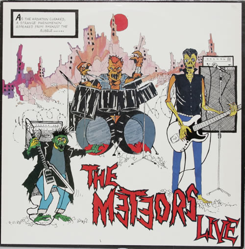 The Meteors (80s) Live vinyl LP album (LP record) UK TEOLPLI550260