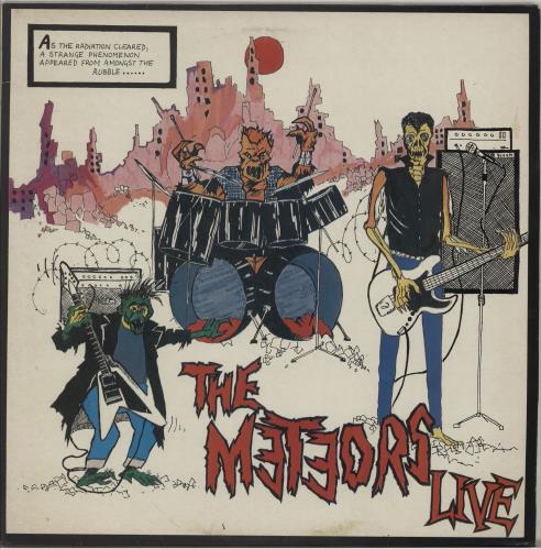 The Meteors (80s) Live vinyl LP album (LP record) UK TEOLPLI633500
