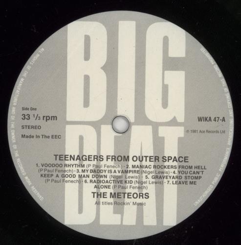The Meteors (80s) Teenagers From Outer Space vinyl LP album (LP record) UK TEOLPTE656014