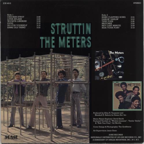 The Meters Struttin' - 1st - VG vinyl LP album (LP record) US MTSLPST765374