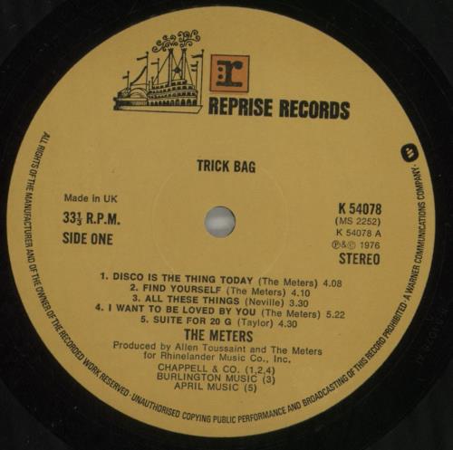 The Meters Trick Bag vinyl LP album (LP record) UK MTSLPTR591388