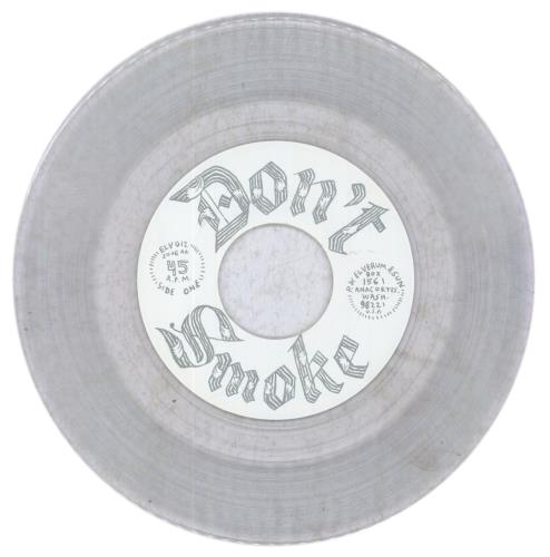 The Microphones Don't Smoke / Get Off The Internet - Clear Vinyl 7" vinyl single (7 inch record / 45) US 35V07DO842212