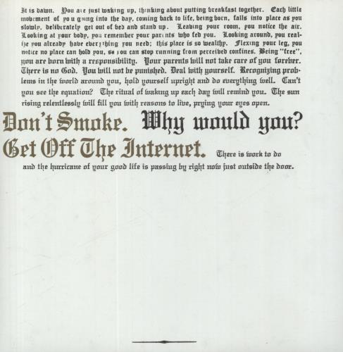 The Microphones Don't Smoke / Get Off The Internet - Clear Vinyl 7" vinyl single (7 inch record / 45) US 35V07DO842212