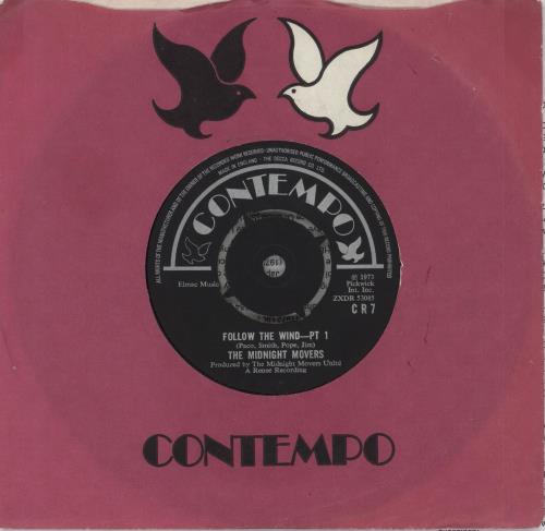 The Midnight Movers Follow The Wind 7" vinyl single (7 inch record / 45) UK ZWG07FO720576