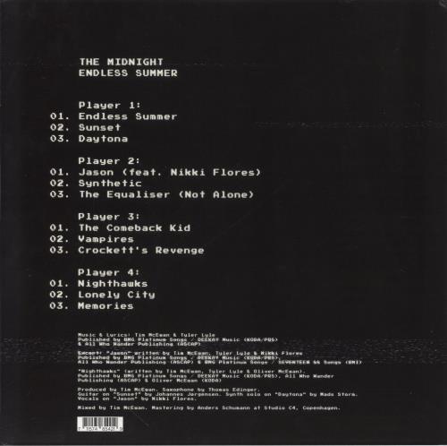 The Midnight Endless Summer - Pink / Blue Swirl Vinyl 2-LP vinyl record set (Double LP Album) US 3Y-2LEN859682