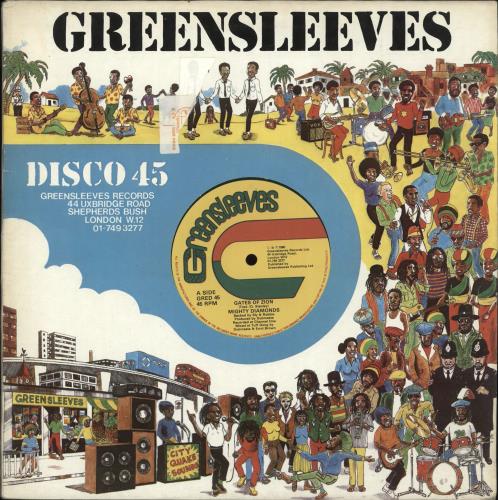 The Mighty Diamonds Gates Of Zion / Zion In Dub - Green Vinyl 12" vinyl single (12 inch record / Maxi-single) UK MDI12GA705662