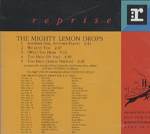 The Mighty Lemon Drops Another Girl, Another Planet CD single (CD5 / 5") US MLDC5AN307274
