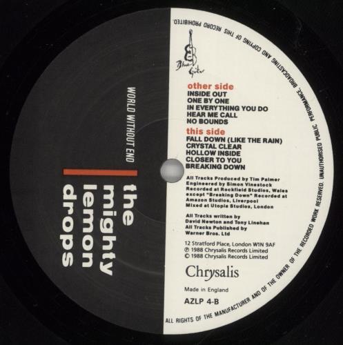 The Mighty Lemon Drops World Without End - Shrink vinyl LP album (LP record) UK MLDLPWO874440