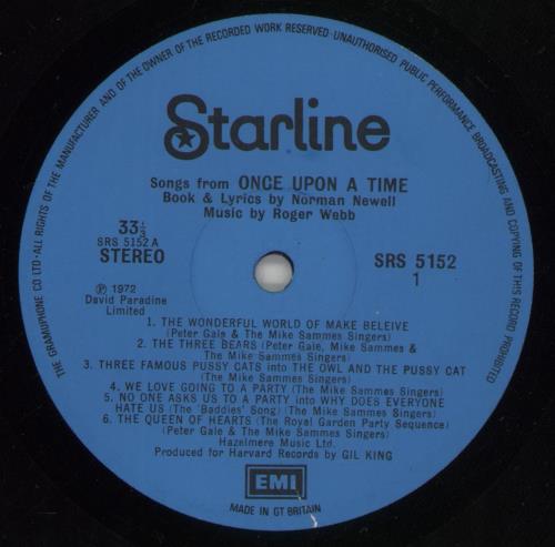 The Mike Sammes Singers Songs From Once Upon A Time vinyl LP album (LP record) UK MQSLPSO874411