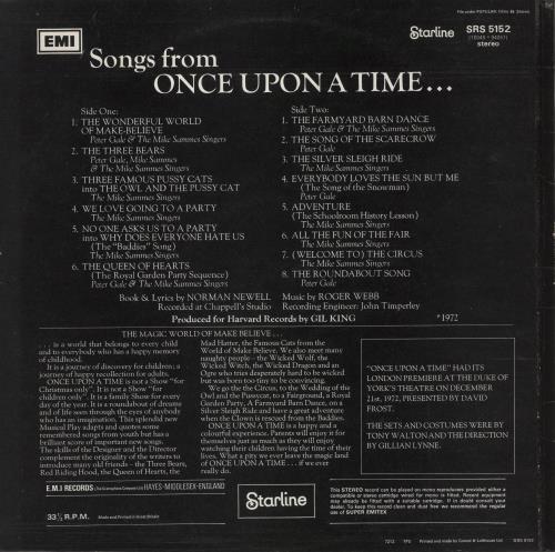 The Mike Sammes Singers Songs From Once Upon A Time vinyl LP album (LP record) UK MQSLPSO874411