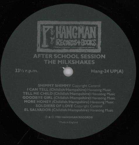 The Milkshakes After School Session vinyl LP album (LP record) UK MK2LPAF893475