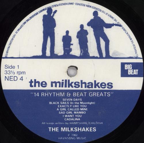 The Milkshakes Fourteen Rhythm & Beat Greats - EX vinyl LP album (LP record) UK MK2LPFO820983