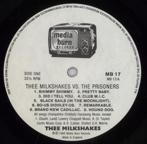 The Milkshakes Live vinyl LP album (LP record) UK MK2LPLI893484