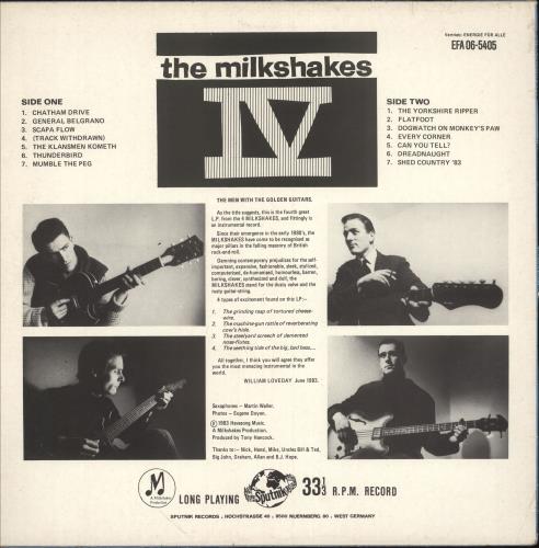The Milkshakes Milkshakes IV: The Men With The Golden Guitars vinyl LP album (LP record) German MK2LPMI746644