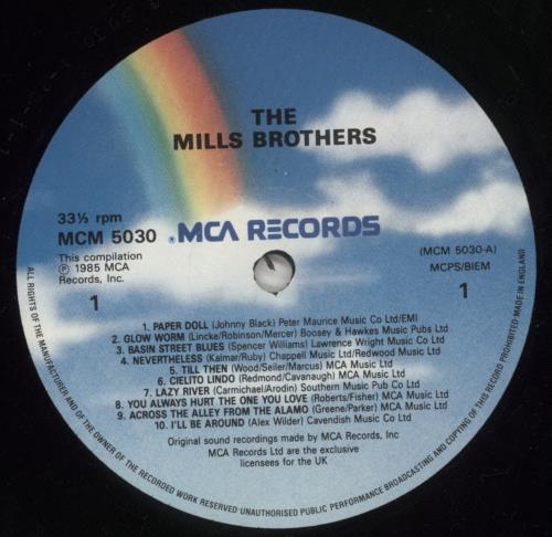 The Mills Brothers Golden Greats vinyl LP album (LP record) UK MI5LPGO880167