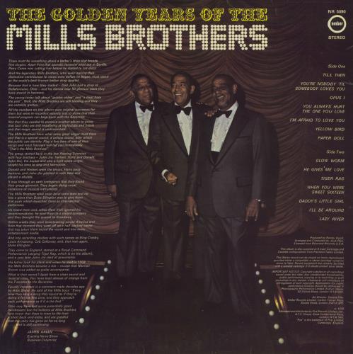 The Mills Brothers The Golden Years Of The Mills Brothers vinyl LP album (LP record) UK MI5LPTH478370