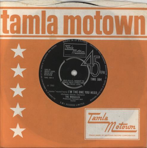 The Miracles I'm The One You Need 7" vinyl single (7 inch record / 45) UK T\M07IM255709