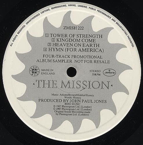 The Mission Album Sampler 12" vinyl single (12 inch record / Maxi-single) UK MIS12AL09748
