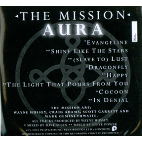 The Mission Aura CD-R acetate UK MISCRAU198801